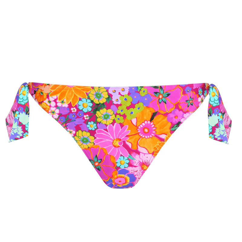 Bikini Heupslip Met Koordjes in het Floral explosion