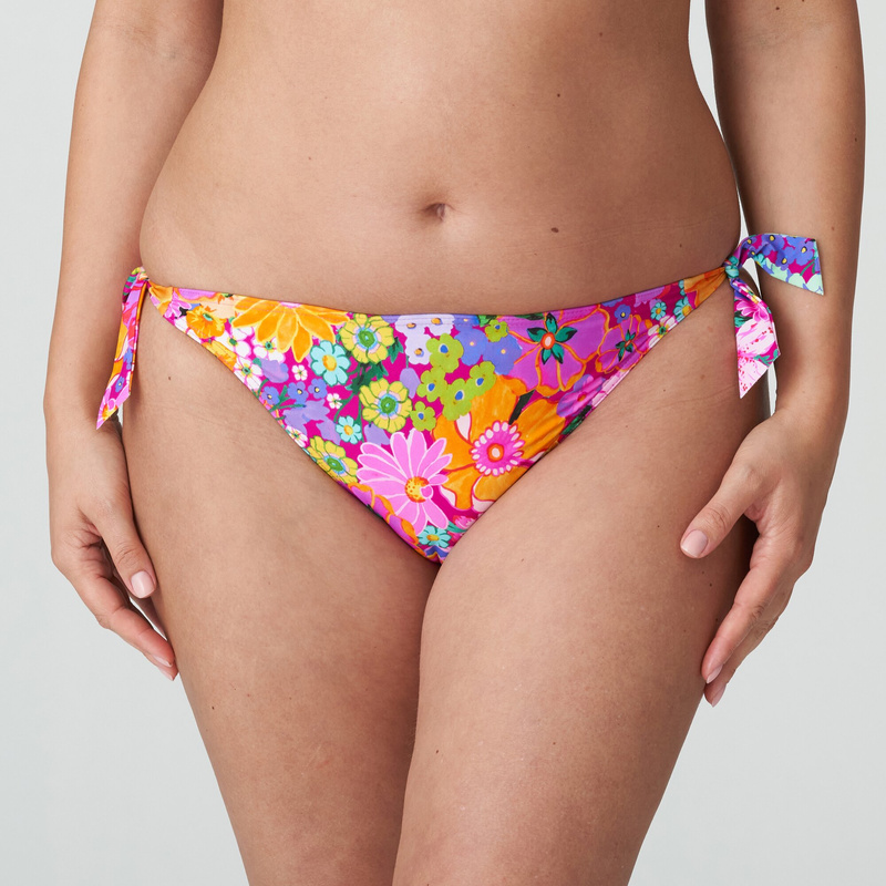 Bikini Heupslip Met Koordjes en Floral explosion