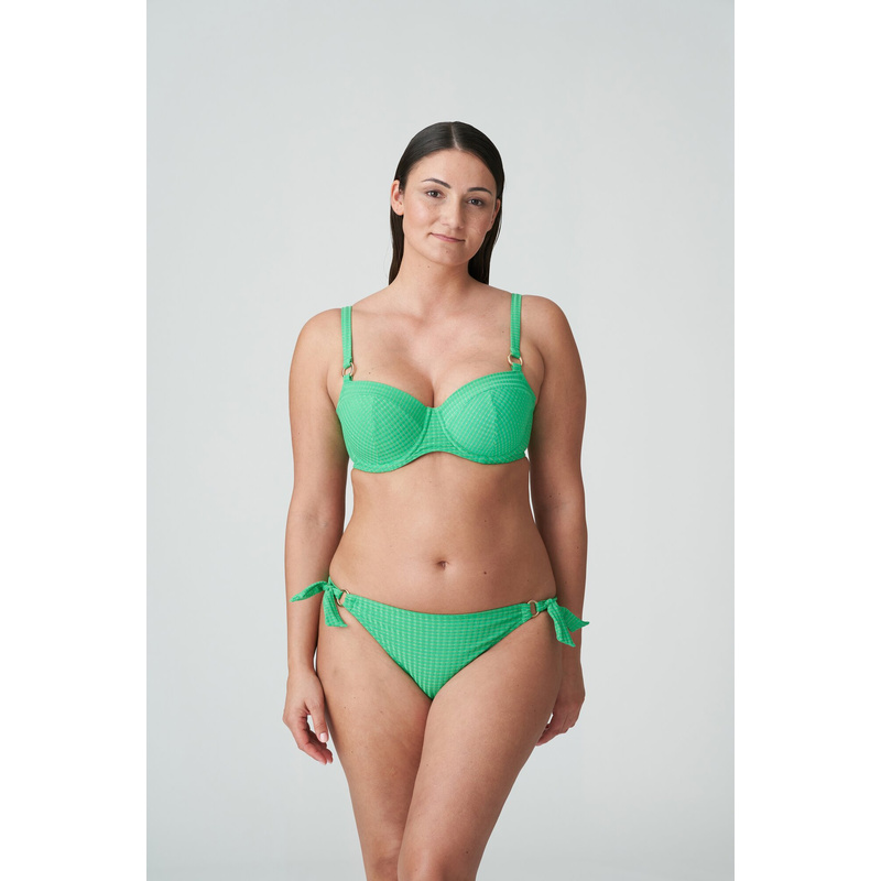 Bikini Heupslip Met Koordjes in het Lush green