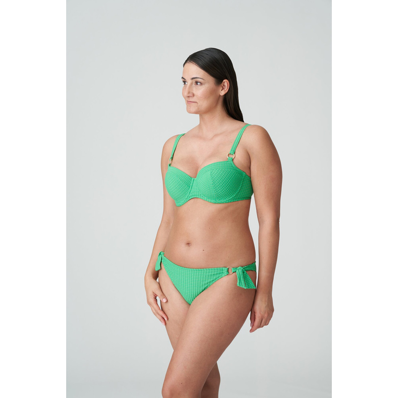 Bikini Heupslip Met Koordjes in het Lush green