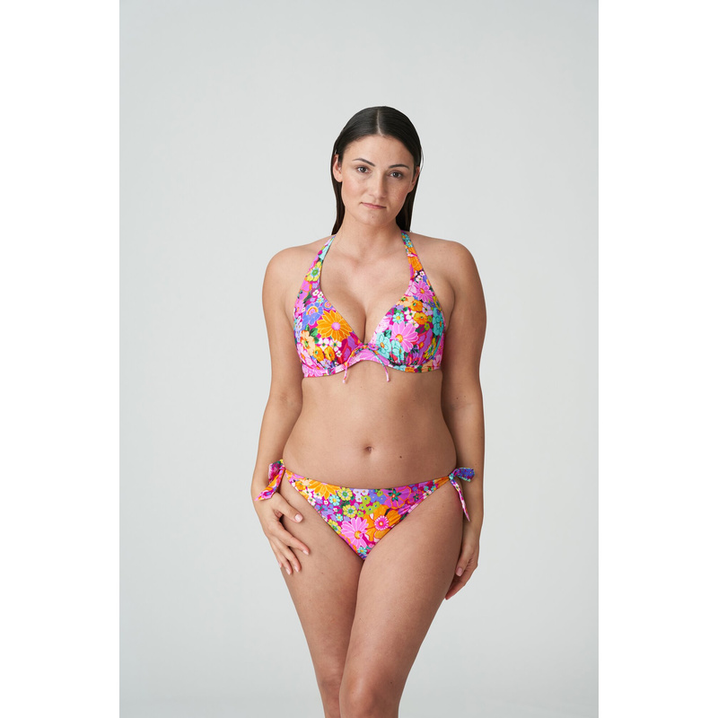 Plunge Bikini Halve Mousse Cups in het Floral explosion