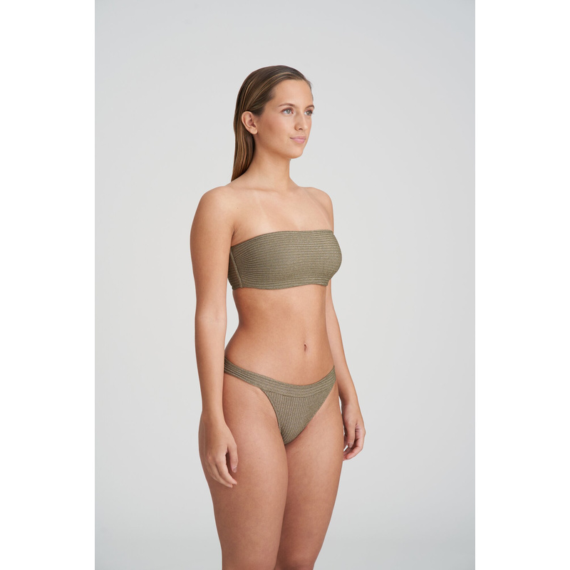 Voorgevormde Bikini Strapless in het Golden olive