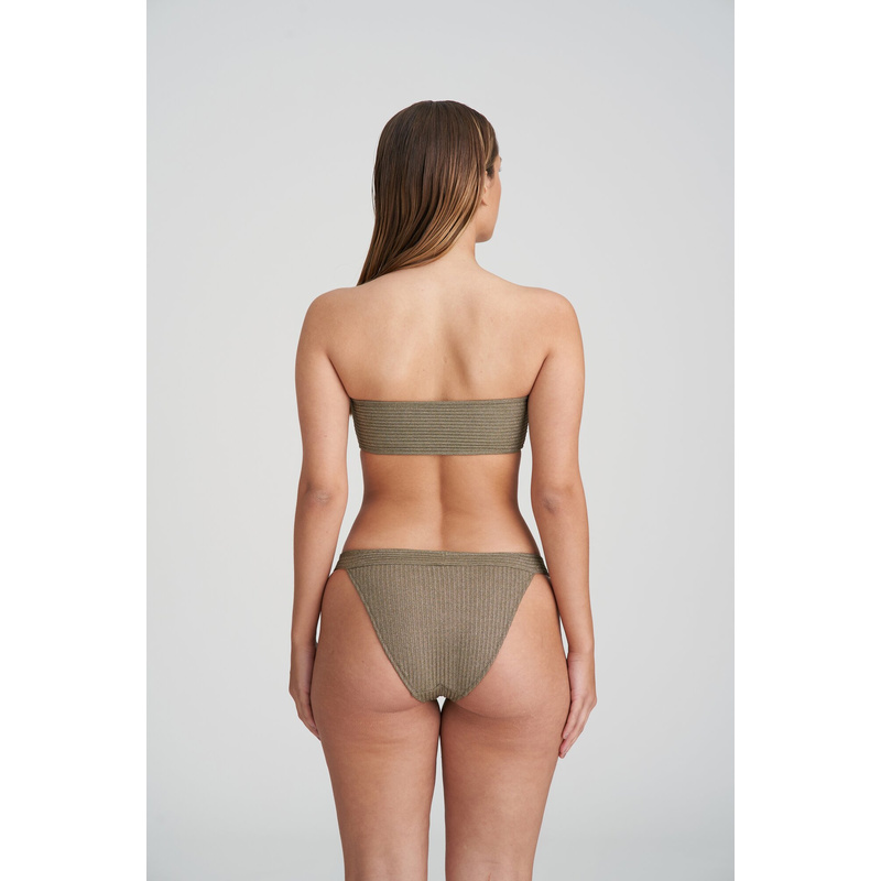 Voorgevormde Bikini Strapless in het Golden olive