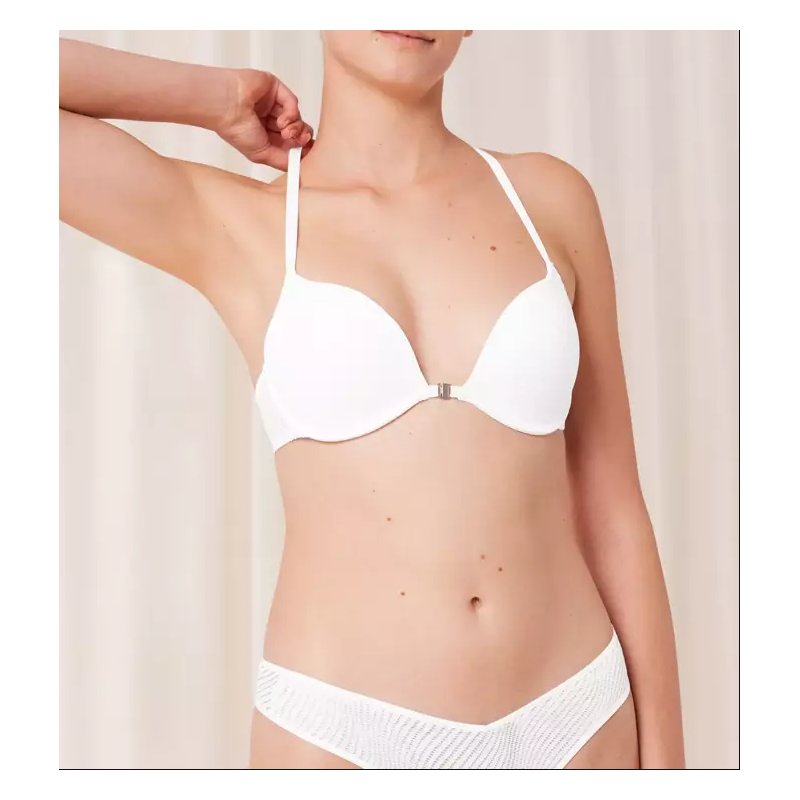 Push Up Bh Met Voorsluiting in het Wit Push Up Bh Met Voorsluiting in het Wit