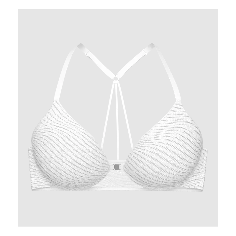Push Up Bh Met Voorsluiting en Blanc