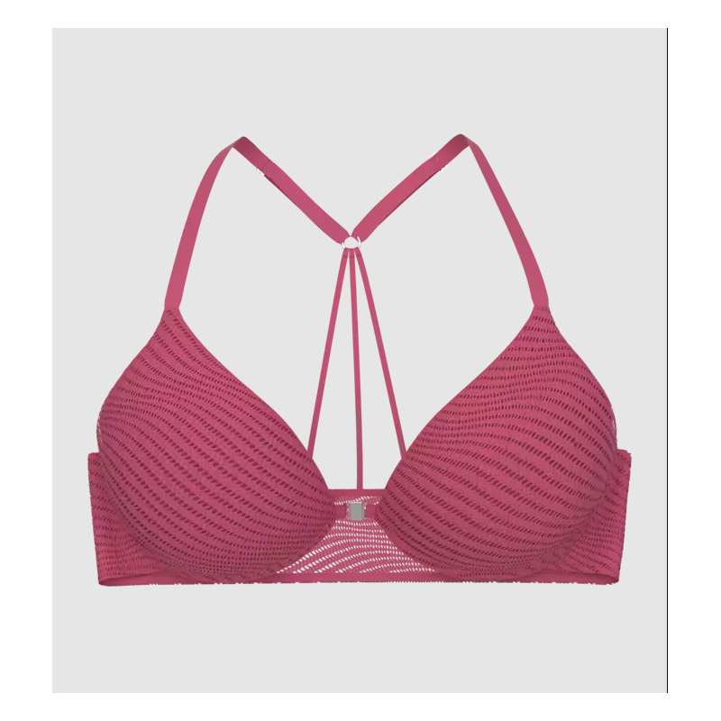 Push Up Bh Met Voorsluiting en Ripe raspberry