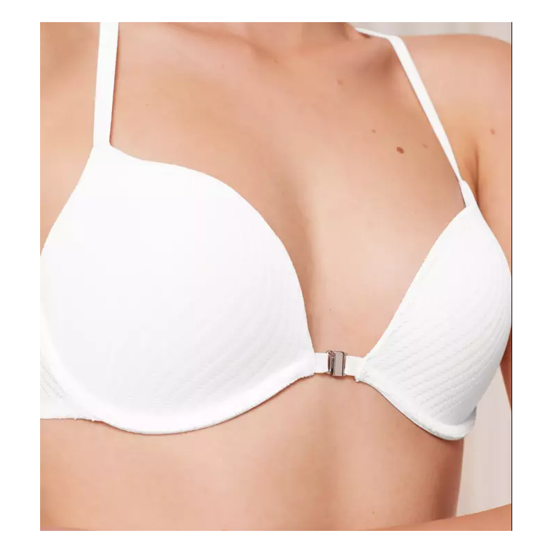 Push Up Bh Met Voorsluiting in het Wit Push Up Bh Met Voorsluiting in het Wit