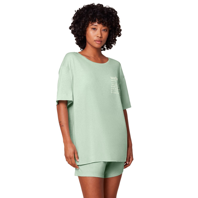 Pyjama Korte Broek en Lichtgroen