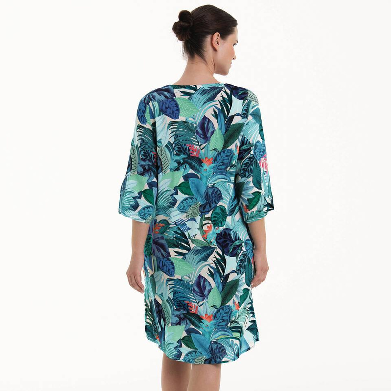 Jurk in het Curacao blauw