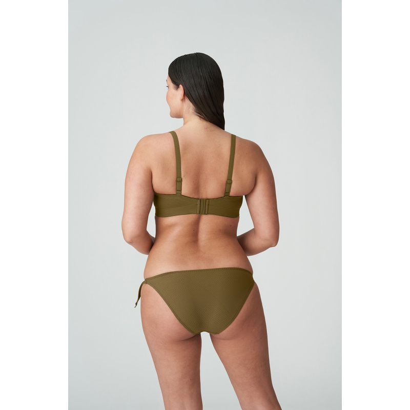 Voorgevormde Bikinitop Strapless in het Olive
