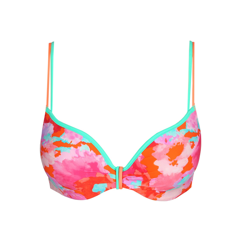 Voorgevormde Bikini Hartvorm in het Neon sunset