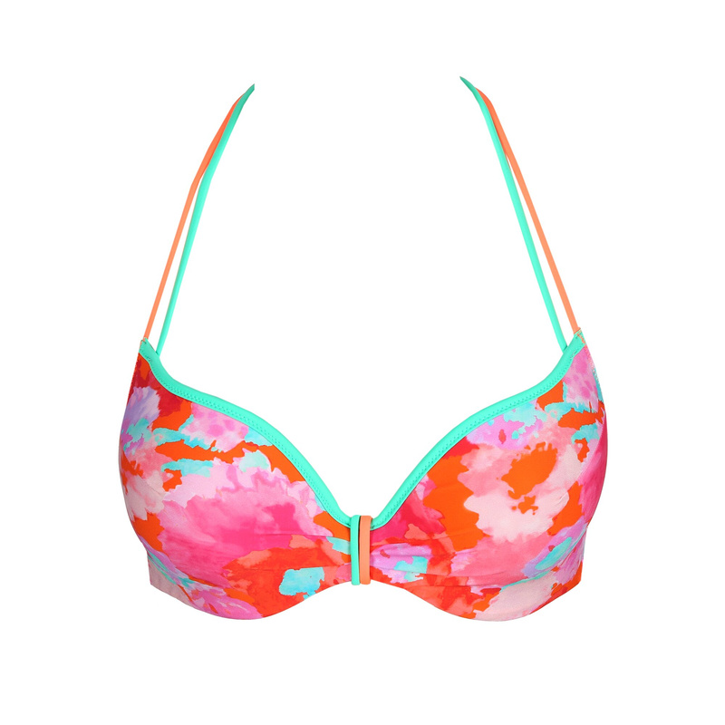 Voorgevormde Bikini Hartvorm in het Neon sunset