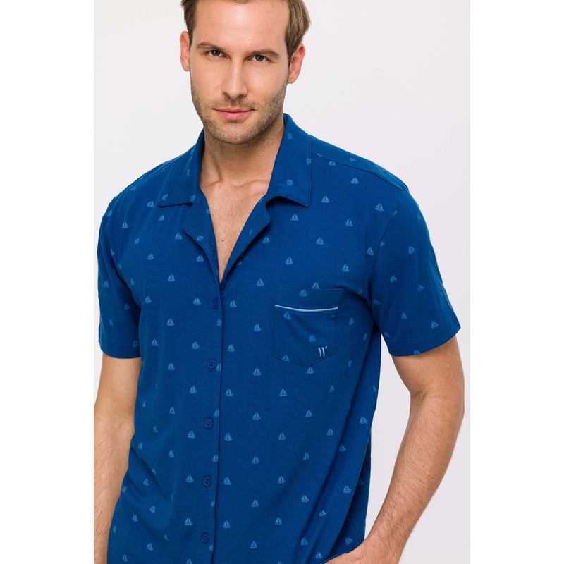 Heren Pyjama in het Zeilbootjes Heren Pyjama in het Zeilbootjes