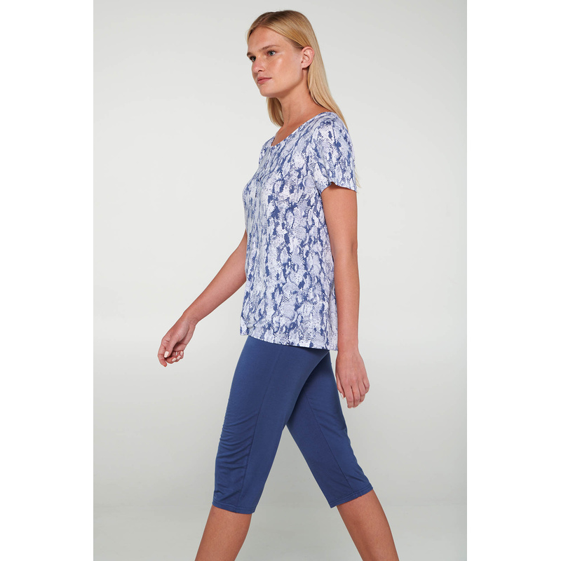 Pyjama Lange Broek en Blue boa