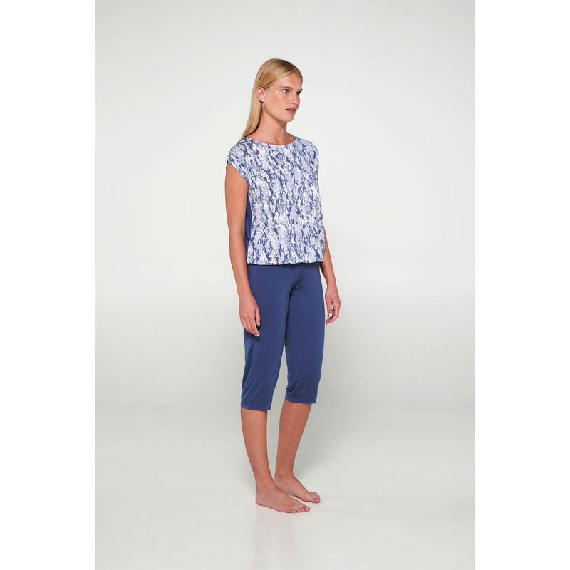 Pyjama Lange Broek en Blue boa