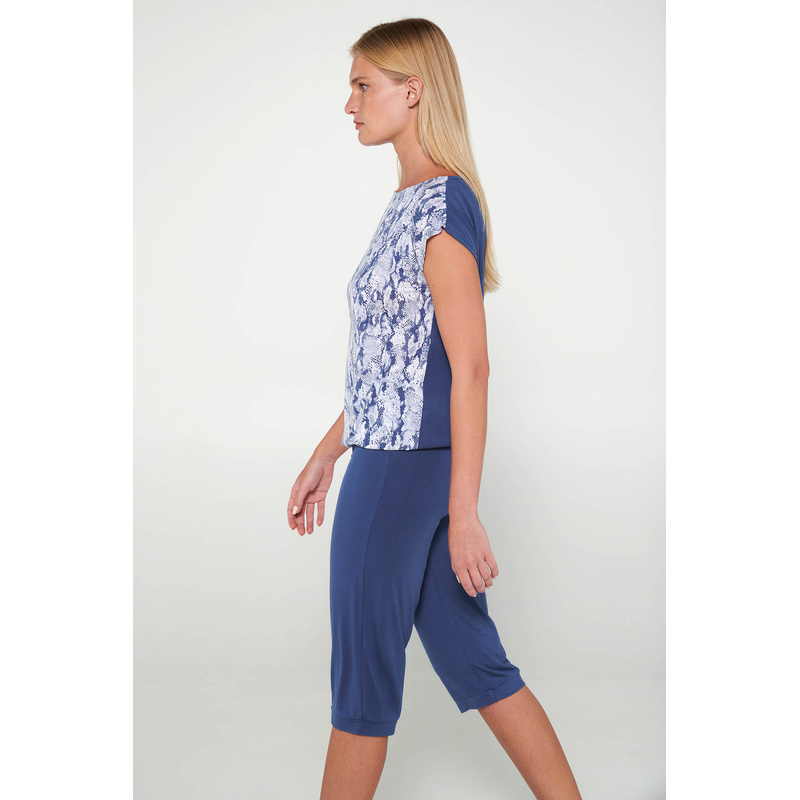 Pyjama Lange Broek en Blue boa