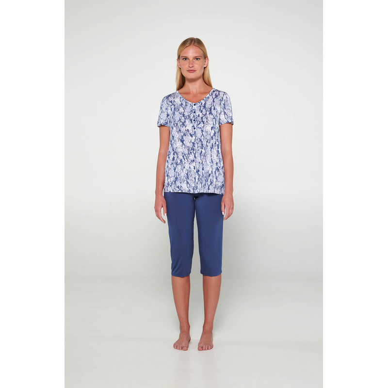 Pyjama Lange Broek en Blue boa