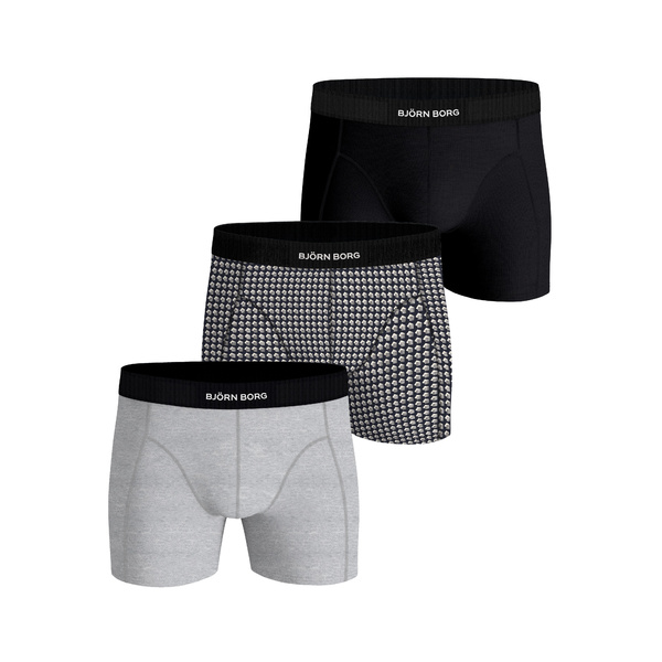 3-pack Boxershorts - Bjorn Borg - Premium cotton stretch