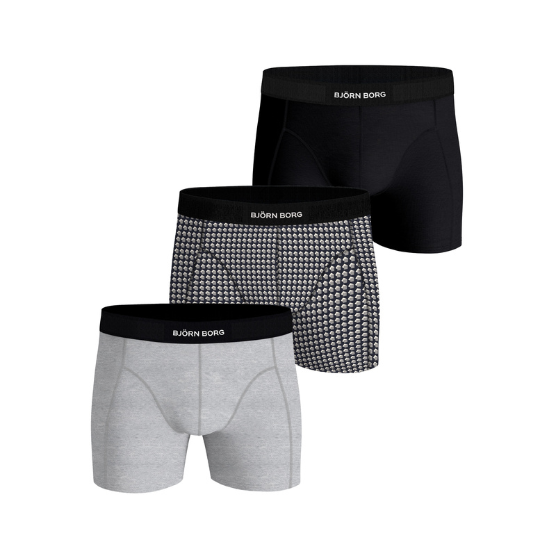 3-pack Boxershorts en Print