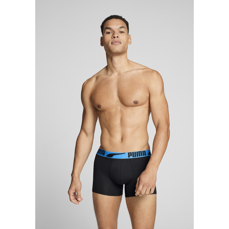 2-pack Boxershorts in het Blue combo