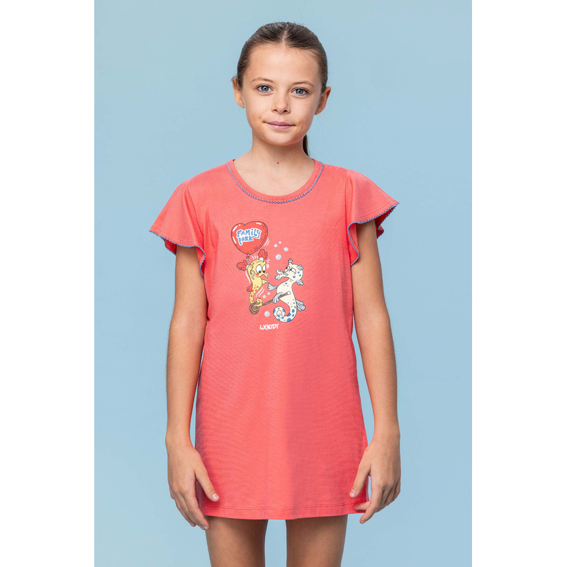 Slaapkleedje en Koraalrood Slaapkleedje en Koraalrood