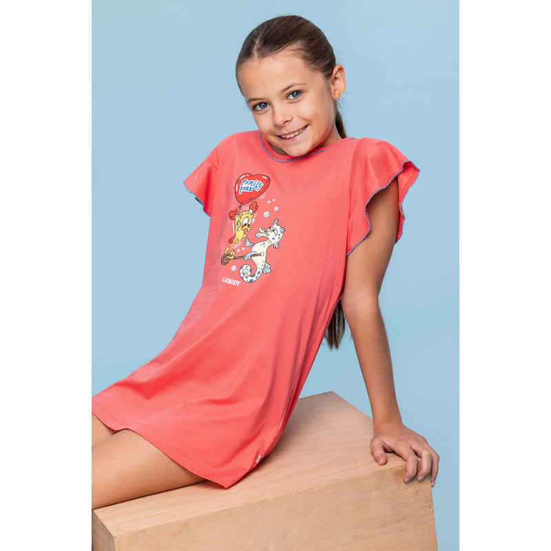 Slaapkleedje en Koraalrood Slaapkleedje en Koraalrood