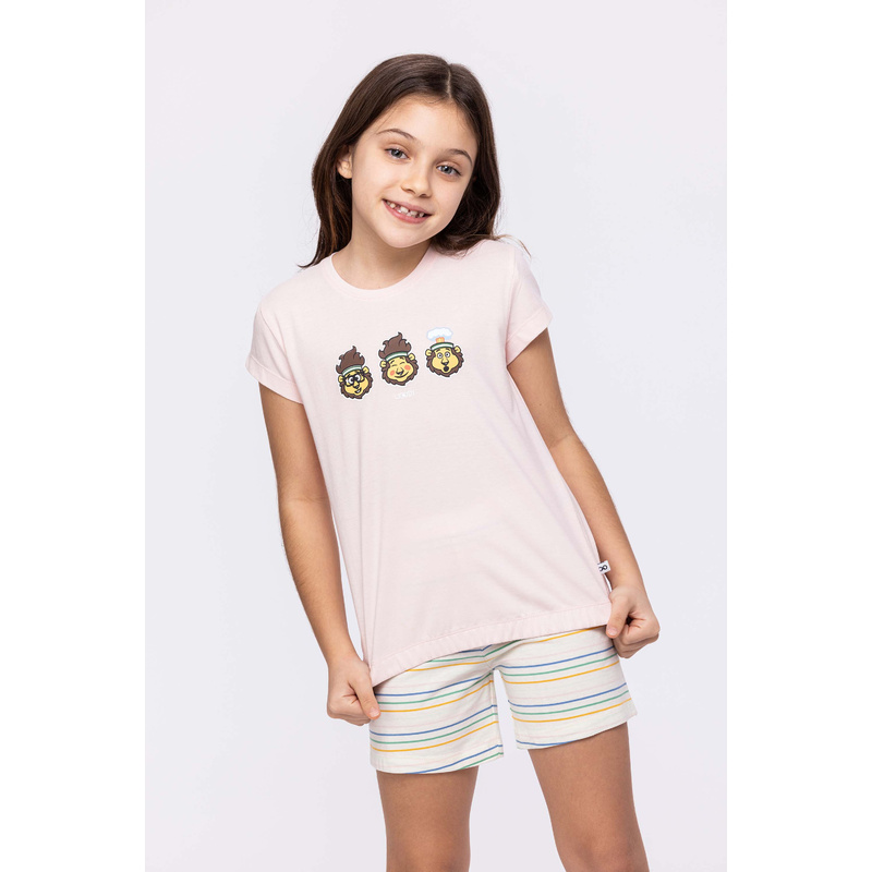 Meisjes Pyjama in het Lichtroze Meisjes Pyjama in het Lichtroze