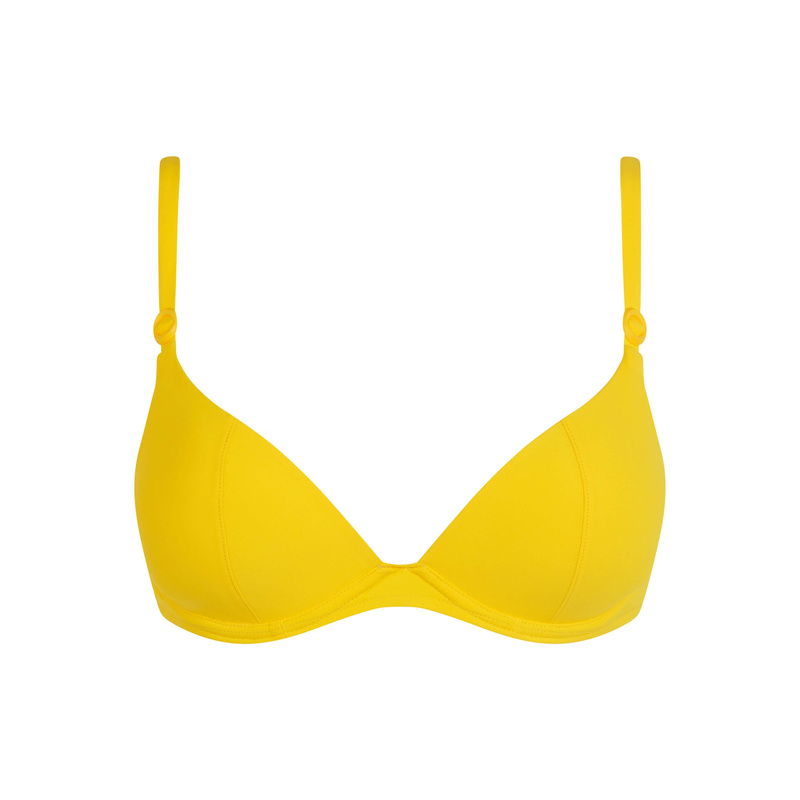 Push-up Bikinitop in het Lemon yellow