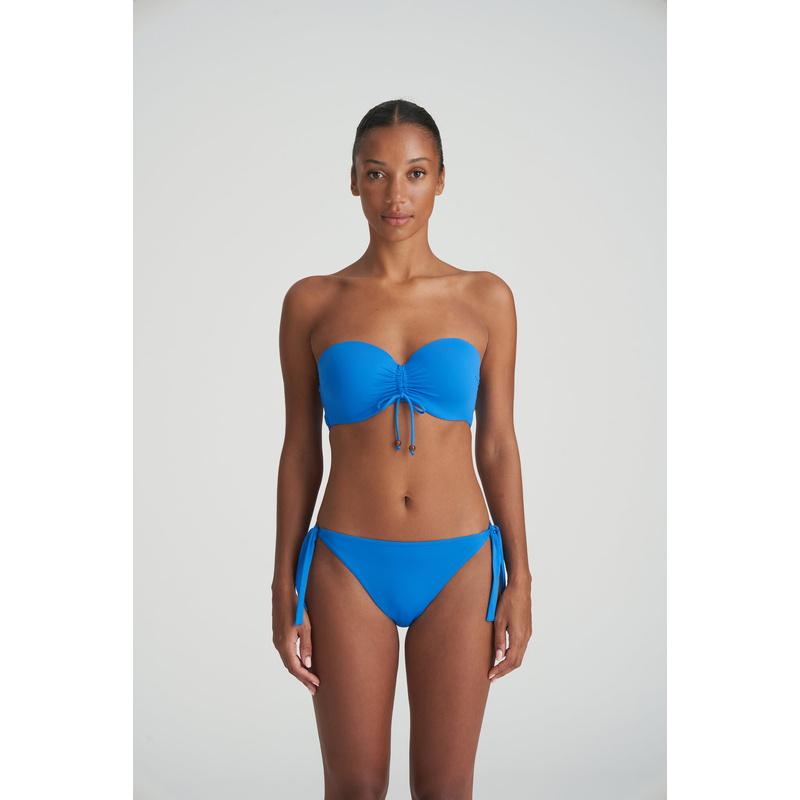 Bikini Heupslip Met Koordjes in het Blue mistral