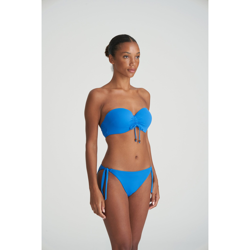 Bikini Heupslip Met Koordjes in het Blue mistral