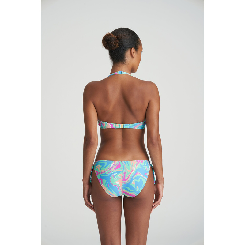 Bikini Heupslip Met Koordjes in het Ocean swirl