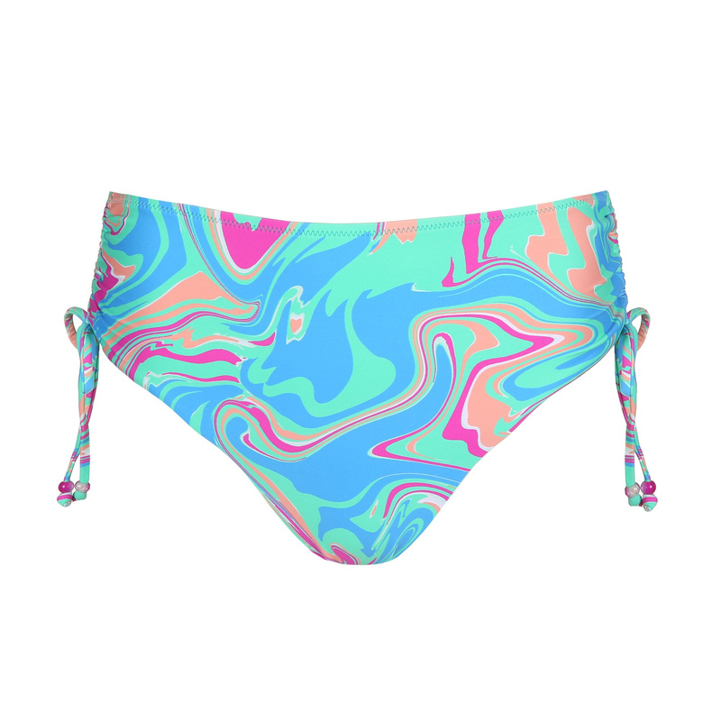 Bikini Tailleslip Met Koordjes in het Ocean swirl