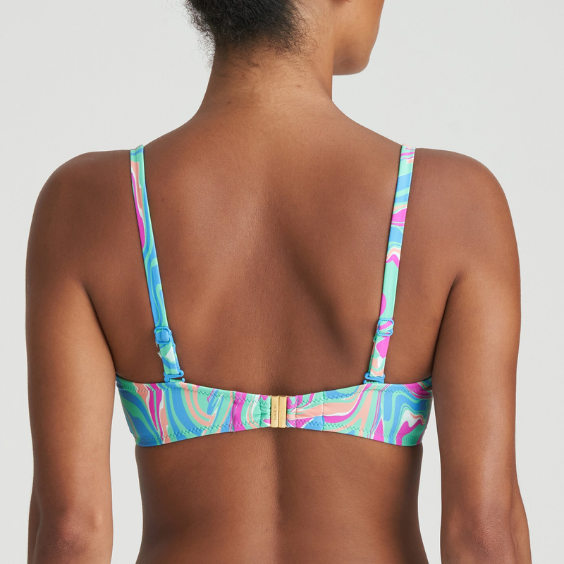 Voorgevormde Strapless Bikinitop in het Ocean swirl
