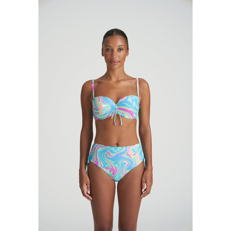 Voorgevormde Strapless Bikinitop in het Ocean swirl