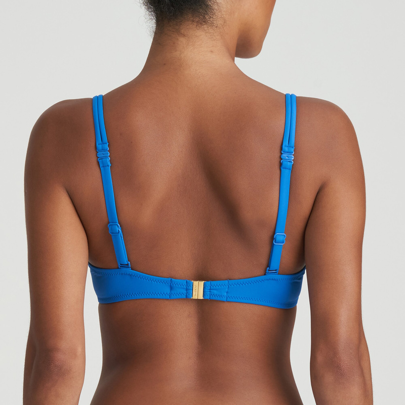 Voorgevormde Plunge Bikinitop in het Blue mistral Voorgevormde Plunge Bikinitop in het Blue mistral