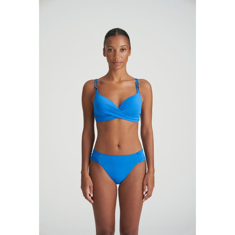 Voorgevormde Plunge Bikinitop in het Blue mistral Voorgevormde Plunge Bikinitop in het Blue mistral