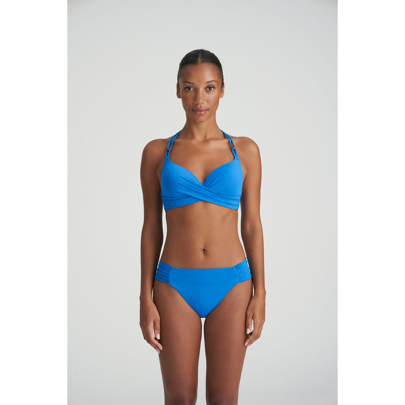 Voorgevormde Plunge Bikinitop in het Blue mistral Voorgevormde Plunge Bikinitop in het Blue mistral