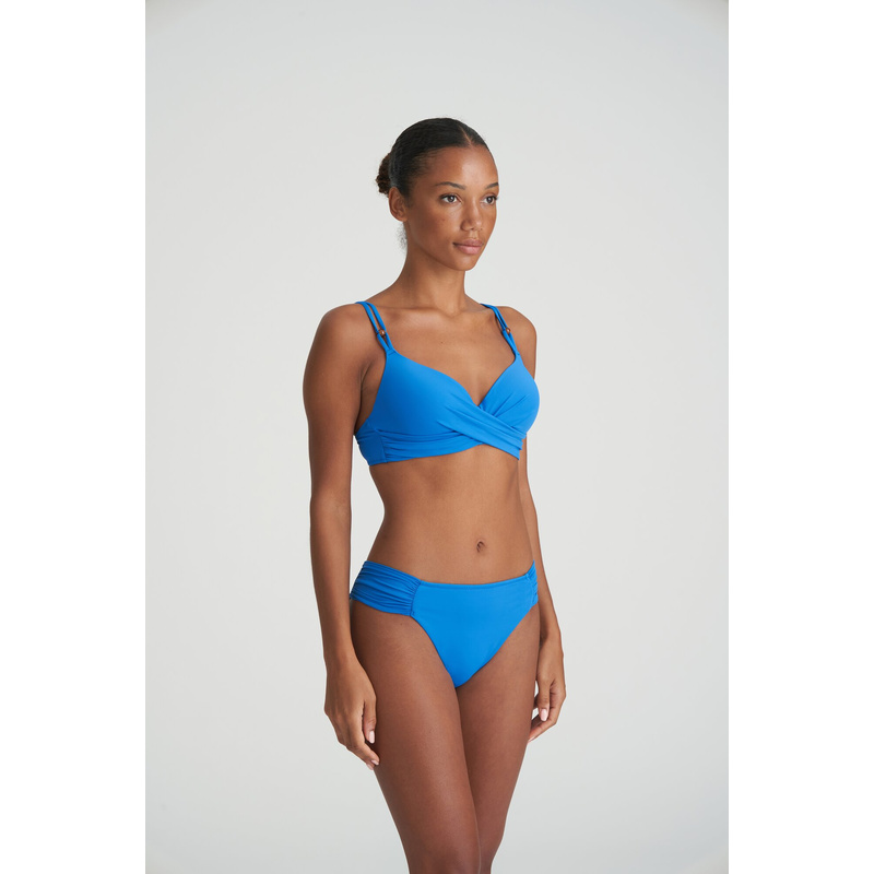Voorgevormde Plunge Bikinitop in het Blue mistral Voorgevormde Plunge Bikinitop in het Blue mistral