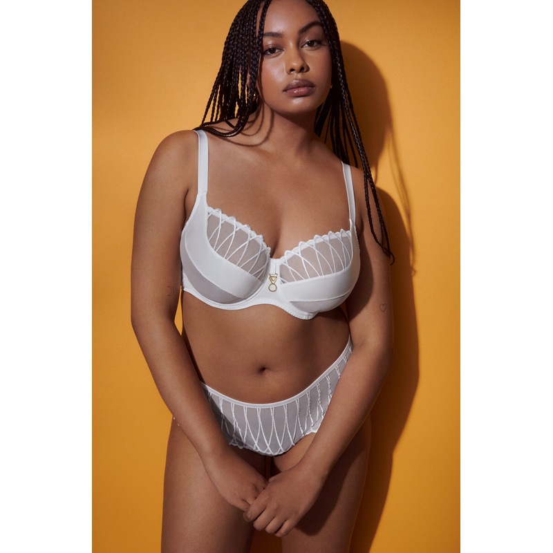 Balconette Bh Tulpsnit en Blanc