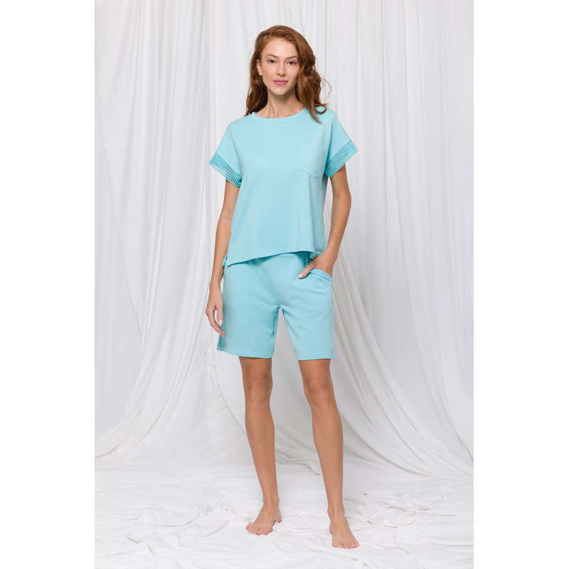 Pyjama Korte Broek en Blauw