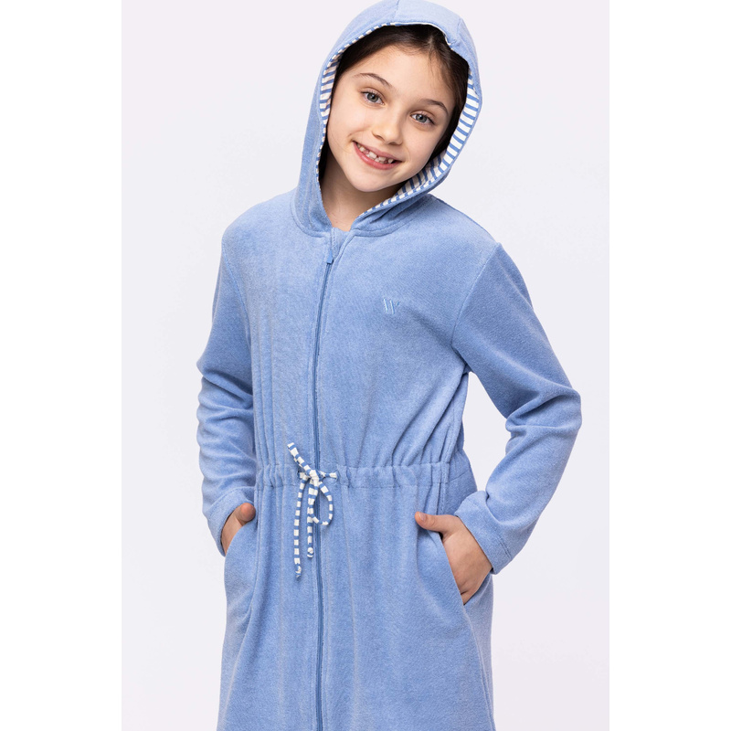 Meisjes Badjas in het Blauw