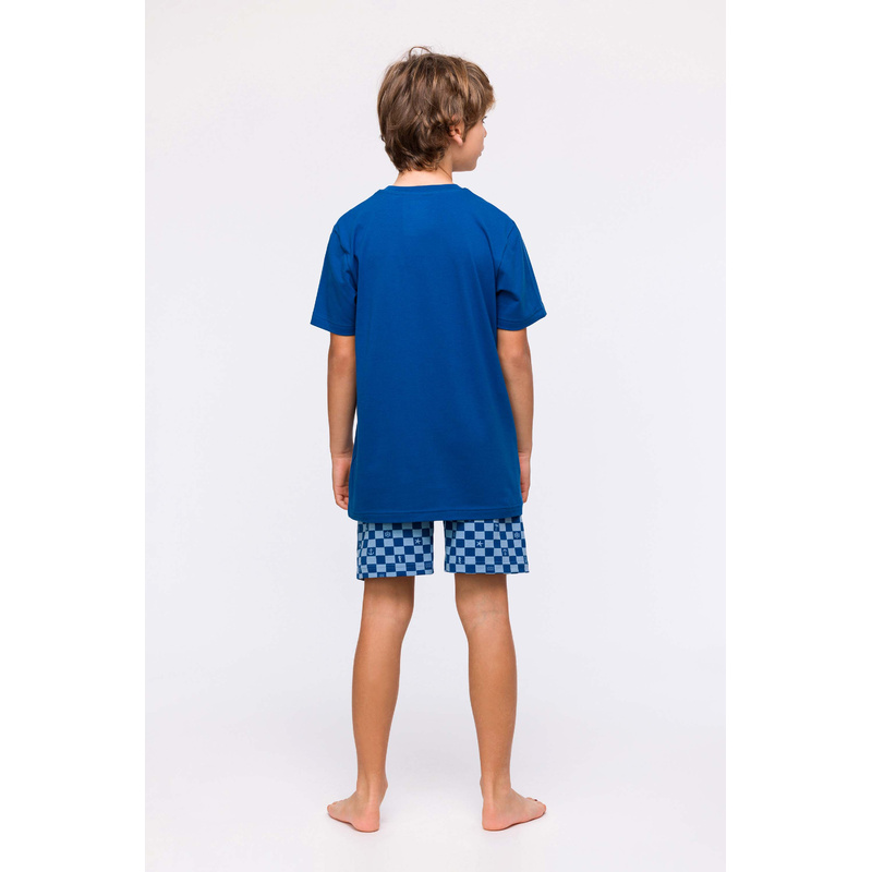 Jongens Pyjama Korte Broek en Donkerblauw