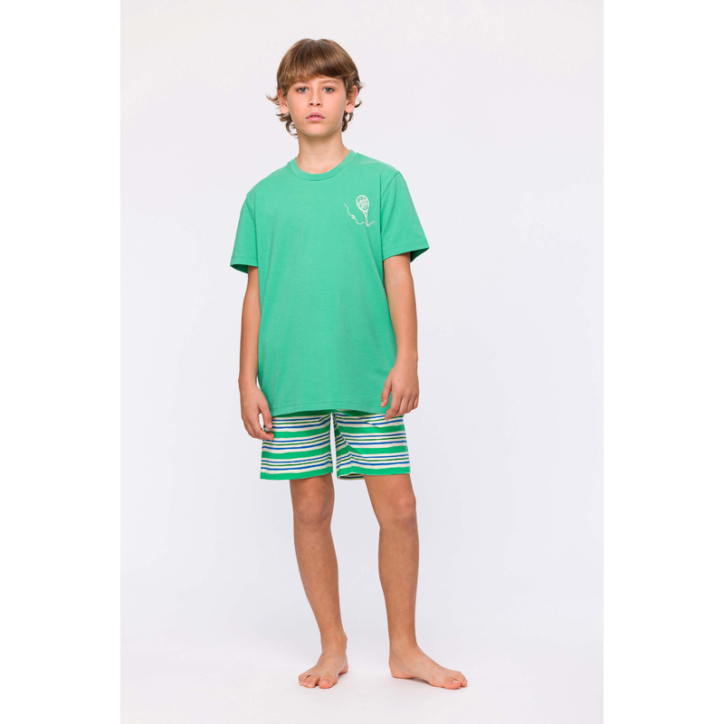 Jongens Pyjama Korte Broek in het Groen