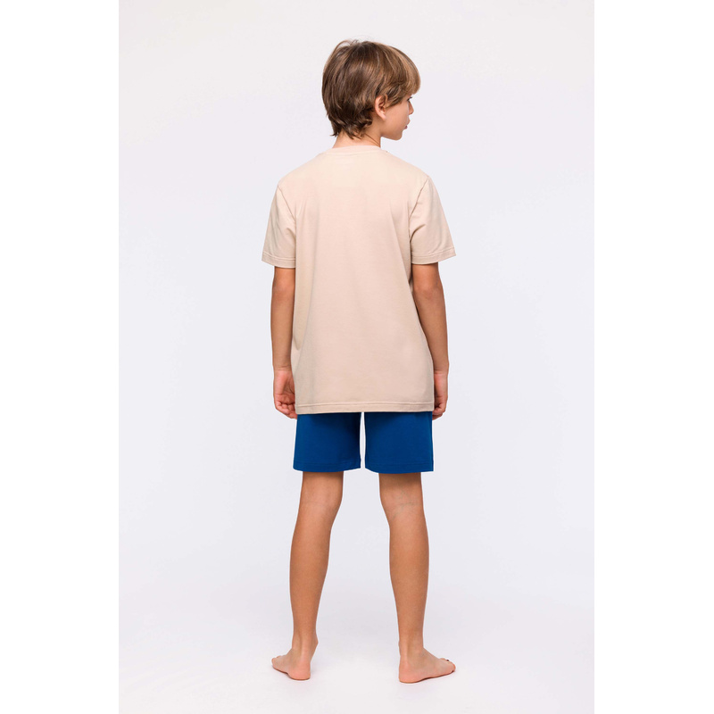 Jongens Pyjama Korte Broek in het Beige