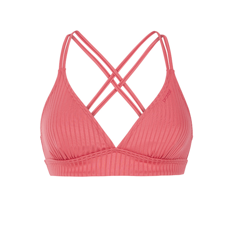 Triangel Bikinitop en Smooth pink