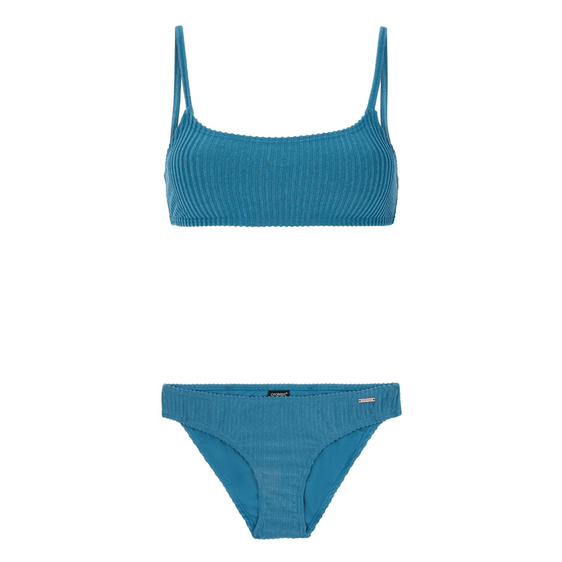 Bralette Bikini Set in het Raku blue