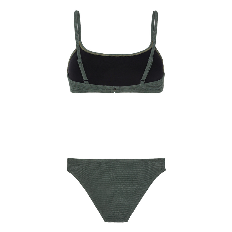 Bralette Bikini Set en Huntergreen