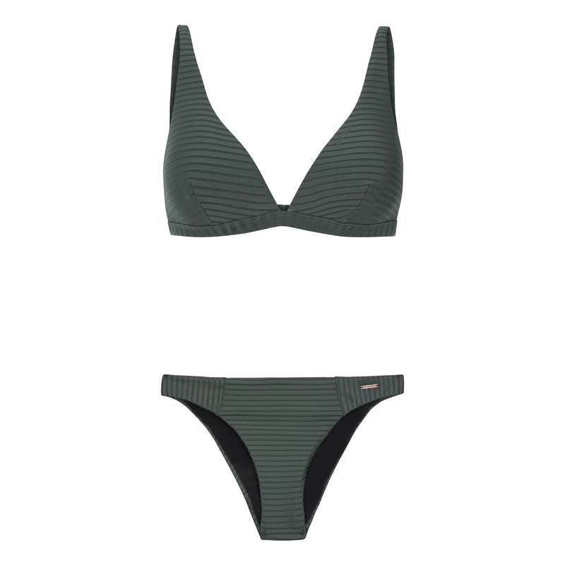 Triangel Bikini Set in het Huntergreen