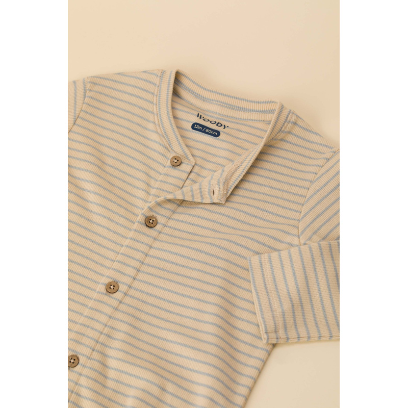 Unisex Onesie in het Blauw/crème Unisex Onesie in het Blauw/crème