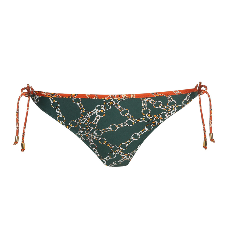 Bikini Heupslip Met Koordjes en Malachite